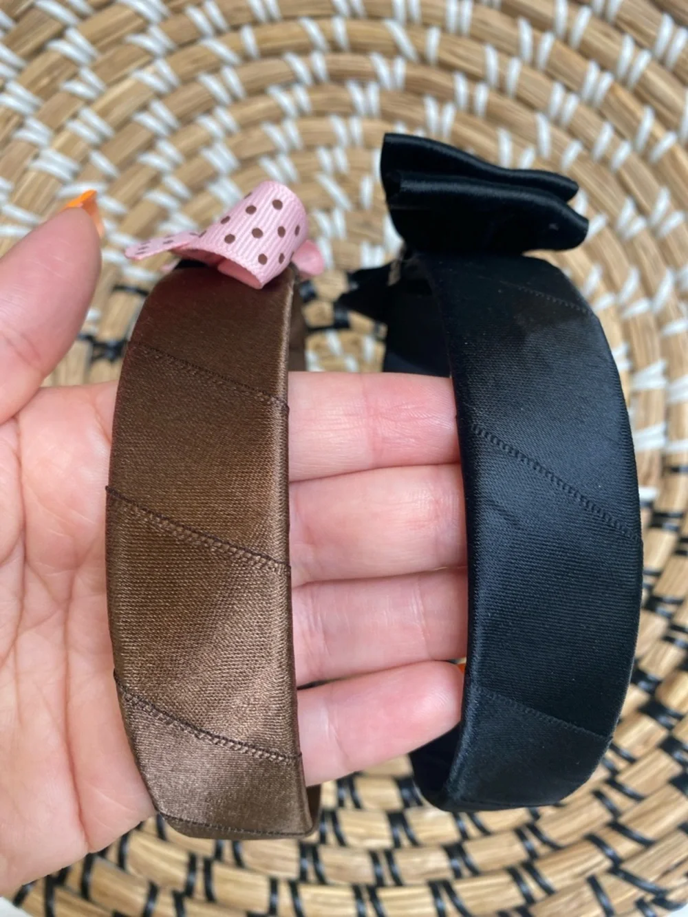 Set of 2 Girls Bow Headbands